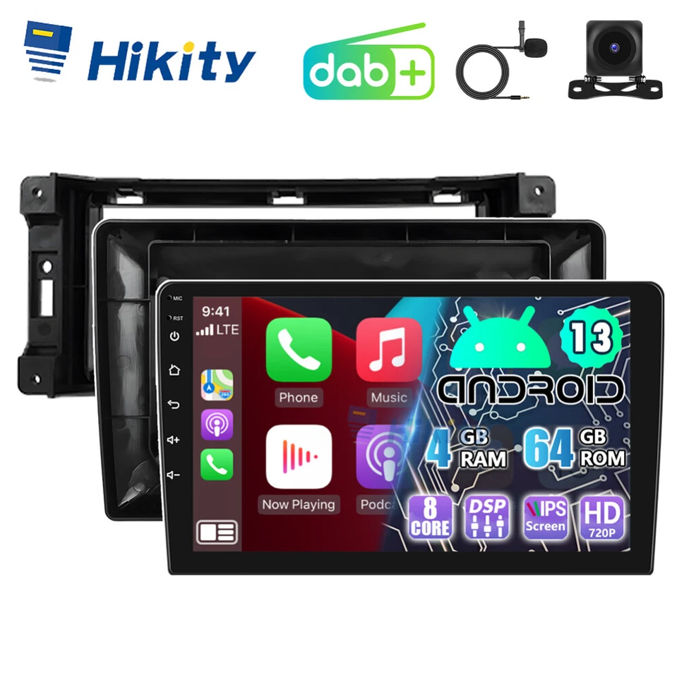 DAB+ 4+64GB 8 Core Android 15 Autoradio CarPlay GPS Navi für Dodge Jeep Chrysler - Bild 1 von 4