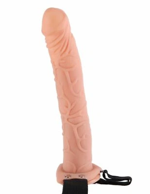 Huge Hollow Male Men Strap-On Dildo Dong Penis Extender Extension PPA Sex Toy - Image 1 of 3