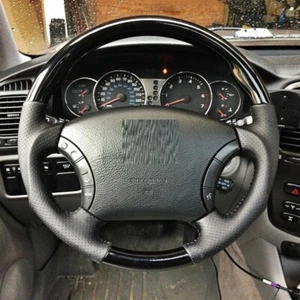 For LEXUS LX 470 LX470 2003-2009 Black Wood PIANO leather steering wheel-SPORTS - Bild 1 von 7