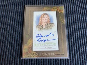 2016 TOPPS ALLEN & GINTER HANNAH STORM *FRAMED MINI AUTO*  SPORTSCASTER
