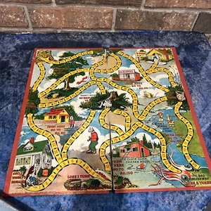 Antikes Onkel Wiggily Spiel aus den 1920er Jahren von Howard Garis nur Spielbrett - Bild 1 von 7