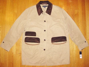 Ralph Lauren Polo Canvas Lightweight Jacket Corduroy Trim - $495 MSRP - Size XL - Picture 1 of 4