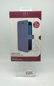 Cover Case AREA a Libretto per Apple iPhone 6 Plus Similpelle Silver - Foto 1 di 4