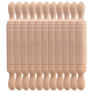 Mini rodillo de madera para masa artesanal casa 11 piezas utilería decoración de casa - Imagen 1 de 12