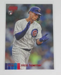 2020 Topps Stadium Club Red Foil Parallel Nico Hoerner Chicago Cubs Rookie RC - Bild 1 von 1