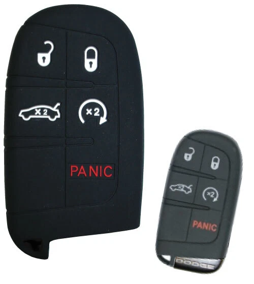 Key Fob Keyless Rubber Remote Cover fits Dodge Chrysler Challenger Charger   Foto 1 de 1