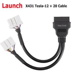 Lanzamiento X431 Tesla 12 + 20 Conector OBD2 20 Pin Adaptador Para Tesla Modelo X / S - Imagen 1 de 5