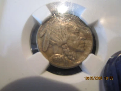 1921-S NGC Buffalo Nickel  XF  Reverse Planchet Flaw - Image 1 of 4