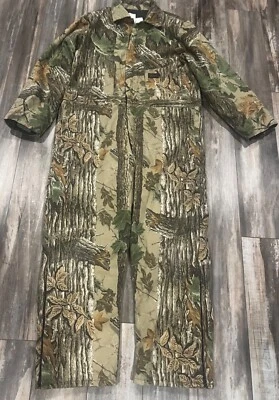 Liberty Mens Real Tree Print Insulated Coveralls Sz XL Tall Vtg Made in Mexico - Image 1 of 4