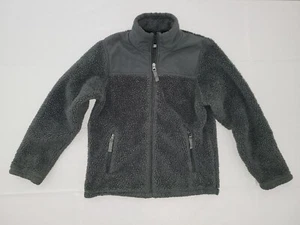 32 Degrees Heat Kids Sherpa Zip Up Jacket Charcoal Gray Size S (7/8) - Picture 1 of 7