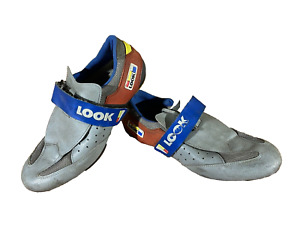 LOOK Vintage Road Cycling Shoes Biking Boots Size EU42, US8, Mondo 268