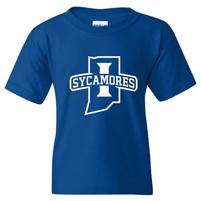 Indiana State Sycamores Primary Logo - University College Youth T-Shirt - Royal - Image 1 of 4