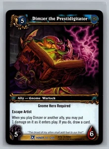 Dimzer the Prestidigitator 97 World of Warcraft TCG CCG Fields of Honor WOW RARE - Picture 1 of 2
