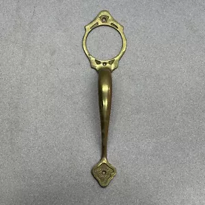 Vintage Large Solid Brass Door Push Pull Ornate Handle 12 Inches Long - Picture 1 of 6