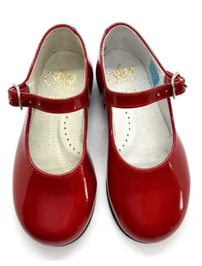 Faro Kleinkind Metallic Rot Lack Maryjane EURO 23 USA 6,5-7 - Bild 1 von 7