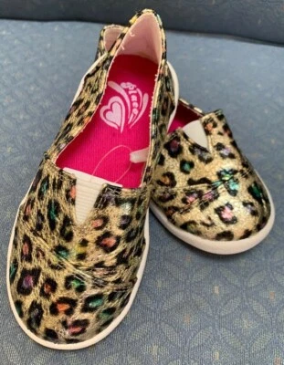 ESPIDRILLES TODDLER SIZE ( 6,7,9,10)CHEETAH GOLD/MULTI COLOR SUPER CUTE!!! - Image 1 of 4