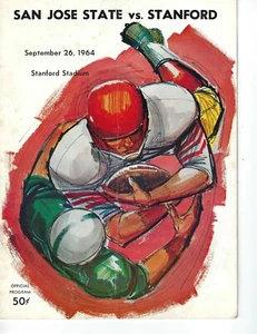 1964 9/26 college football program San Jose State Spartans Stanford Indians GOOD - Picture 1 of 1
