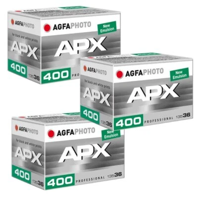 AgfaPhoto APX 400 Pro pellicola bianco e nero 135 35 mm - 36 esposizioni - confezione da 3