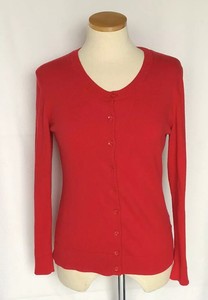 gap red cardigan