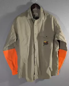 Browning Super Naturals XL Phesants Forever Hunting Long Sleeve Beige Shirt - Picture 1 of 11