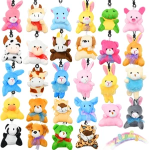 28PCS Small Stuffed Animal Keychain, Mini Plush Animals Toys Bulk for Kids Easte - Picture 1 of 7