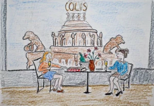 Colour Pencils Drawing Titled Initiation 105 x 148mm B Ulikowska 2023 - Picture 1 of 11