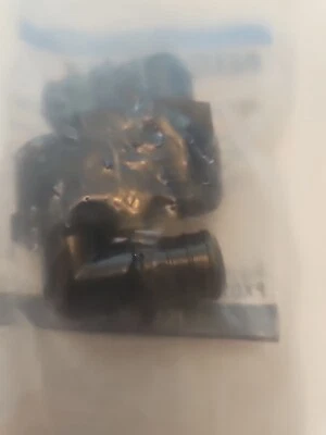 3/4" PEX x 1/2" Male NPT Threaded Elbow - Poly Alloy Lead-Free Crimp Fitting 2pk - Image 1 of 2