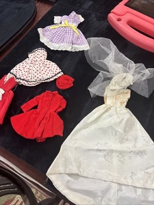 VINTAGE LOT BARBIE CLOTHES~A FEW CLONES & HANDMADE~ALSO MADDIE MOD OUTFIT 1960's - Picture 1 of 10