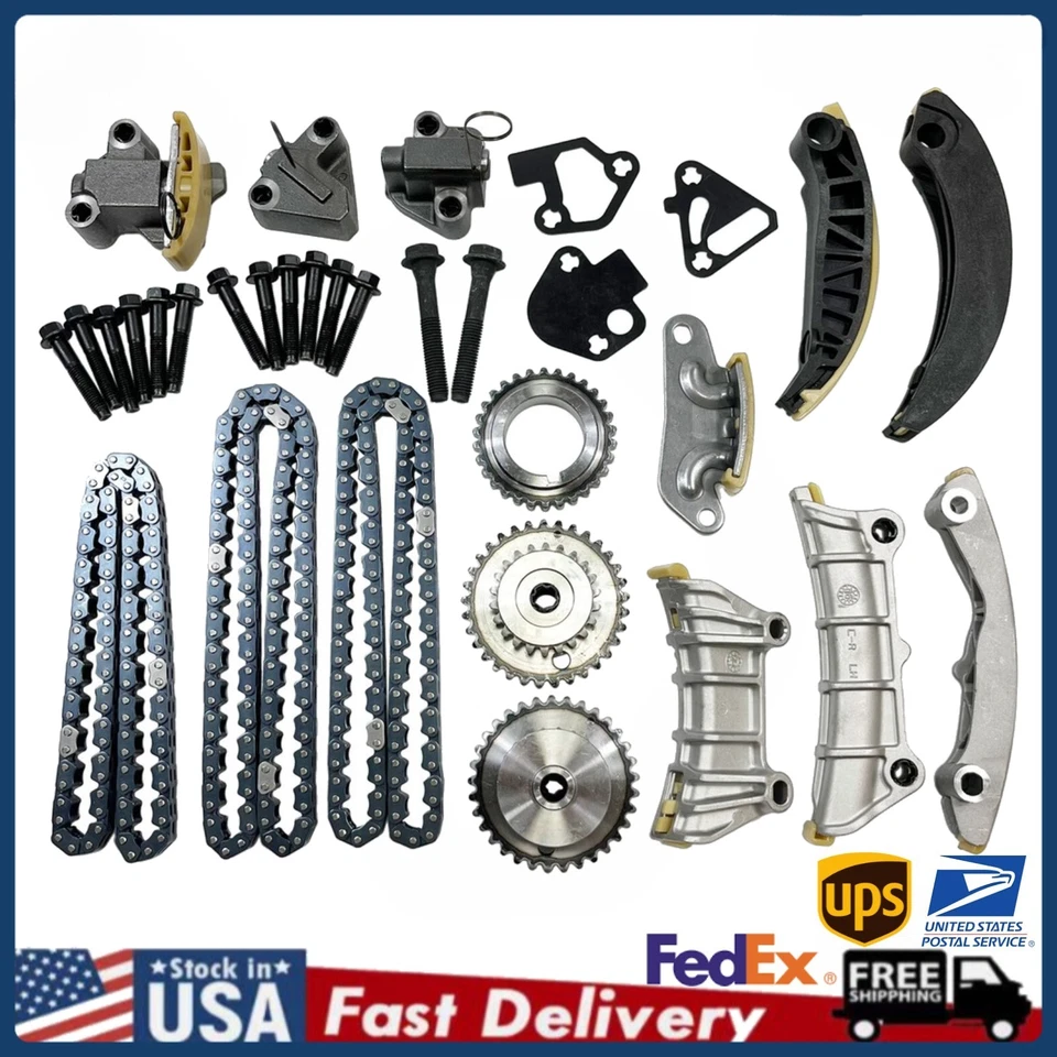 Timing Chain Kit Set For 08-2013 Chevrolet Equinox 2008-2016 Buick Enclave 3.6L - Image 1 of 4
