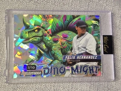 Felix Hernandez 2024 Wild Card Dino-Might Baseball Color #d 7/10 SSP Mariners - Image 1 of 2