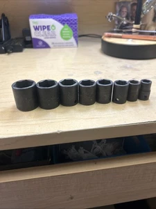 Snap On 3/8” SAE Impact Socket Set 8pc - Foto 1 di 3