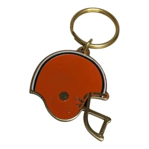 NFL Cleveland Browns Helmet Brass Keychain Vintage Russ Brand Taiwan Official - Picture 1 of 10