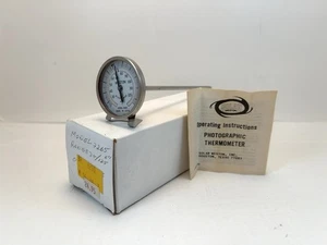 Weston #2265 1 5/8" Darkroom Dial Thermometer 6" Stem Tray Clip 25-125 Degrees - Picture 1 of 3