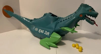 DE COLECCIÓN IDEAL KING ZOR DINOSAURIO JUGUETE A BATERÍA CON BOLAS BONITA EXHIBICIÓN 1962 Foto 1 de 4