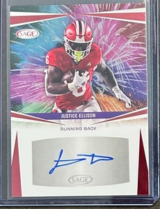 2025 Sage High Series - Justice Ellison #A-JE Red Auto - Picture 1 of 2