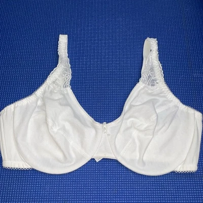 intimates by lane bryant #8700 white cotton t-shirt bra underwire 42C - Image 1 of 4