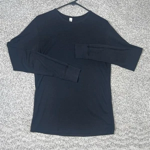 American Apparel Henley Black Dexter Kill Shirt Vintage Made In The USA Tee - Picture 1 of 7