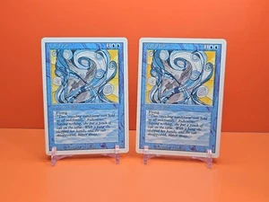 π΅π΅π΅ (2) 1994 MAGIC The Gathering WALL OF AIR REVISED 3RD EDITION PLAYEDπ΅π΅π΅ - Picture 1 of 6
