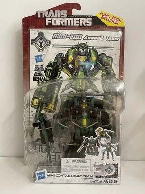 Transformers Generations Mini-Con Assault Team - Figura incluida de cómic de lujo Foto 1 de 4