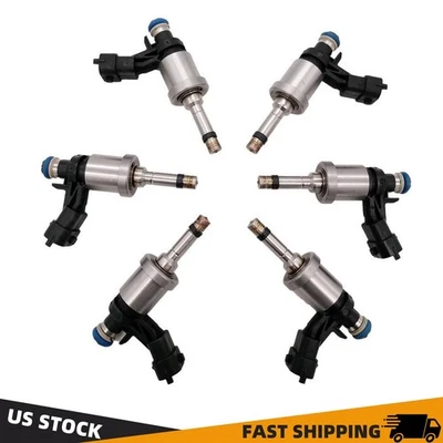 6X UPGRADE FUEL INJECTOR FOR 09-11 BUICK ENCLAVE CHEVY TRAVERSE GMC ACADIA 3.6L Foto 1 de 4