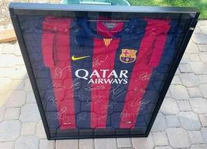 FC Barcelona 2013-14 Team Signed Trikot Lionel Messi, Neymar, Nike handsigniert - Bild 1 von 14