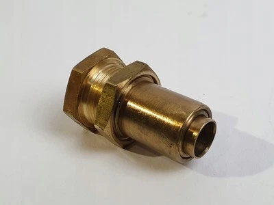 Connettore dritto passante M16 ø8 mm in ottone per tubi aria compressa  - Immagine 1 di 4