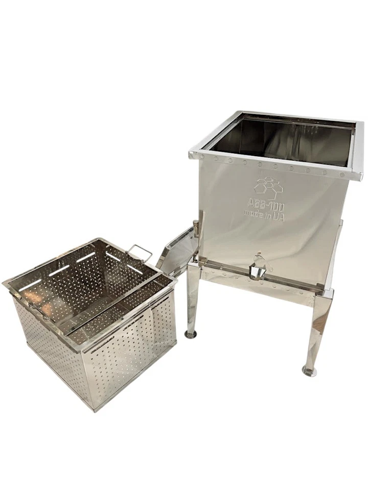 Dampfwachsschmelzer aus Edelstahl für 10 DNM/Zander Rähmchen - Modell 1170 - Bild 1 von 4