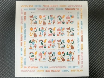 US Stamp THINKING OF YOU Scott #5803 - 5807  5 sheets of 20/A total of 100 - Image 1 of 2