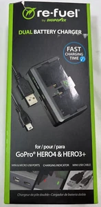 Re-Fuel by Digipower Dual Battery Charger for GoPro Hero4 & Hero3+ Fast Charge - Picture 1 of 3