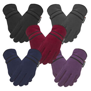 Ladies Warm Winter Fleece Gloves THERMAL INSULATION Liner High performance