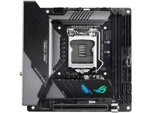 ASUS ROG STRIX Z490I Gaming Motherboard Intel Z490 Mini-ITX LGA 1200 2×M.2 HDMI - Afbeelding 1 van 6