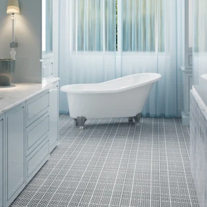12 x 12'' Gray Interlocking Deck Tiles Plastic Waterproof Anti-slip, Pack of 12 - Picture 1 of 11