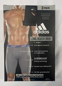 adidas Men's Sport Performance Mesh Long Boxer Brief Underwear (3-Pack). SIZE XX - Picture 1 of 6
