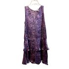 Rebecca Taylor Sleeveless V Neck 100% Silk Dress Dress Size 6 Violet